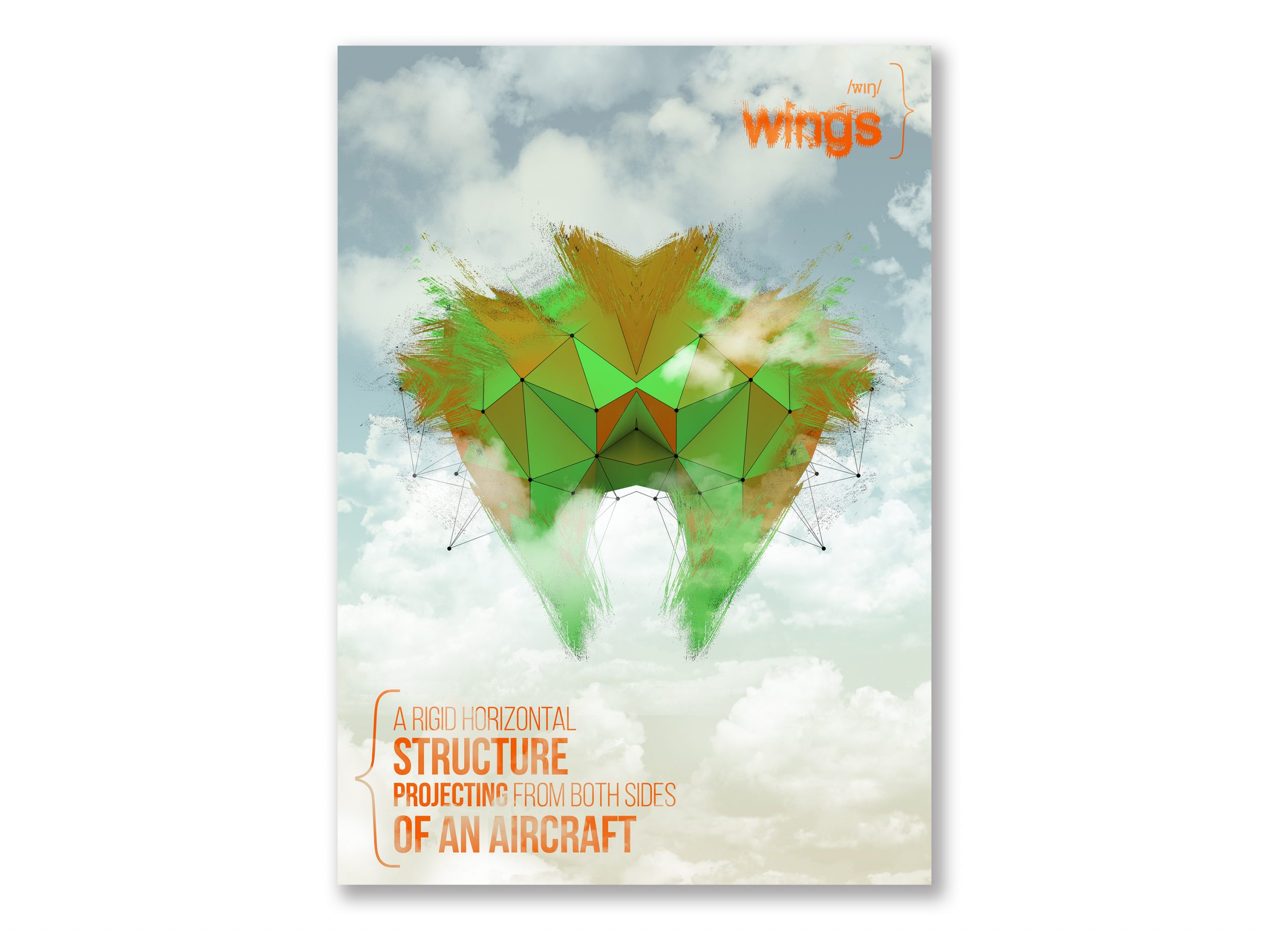 Polygon wings poster